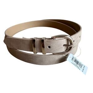 Old Navy Double Loop Skinny Belt Beige Cream XL XXL